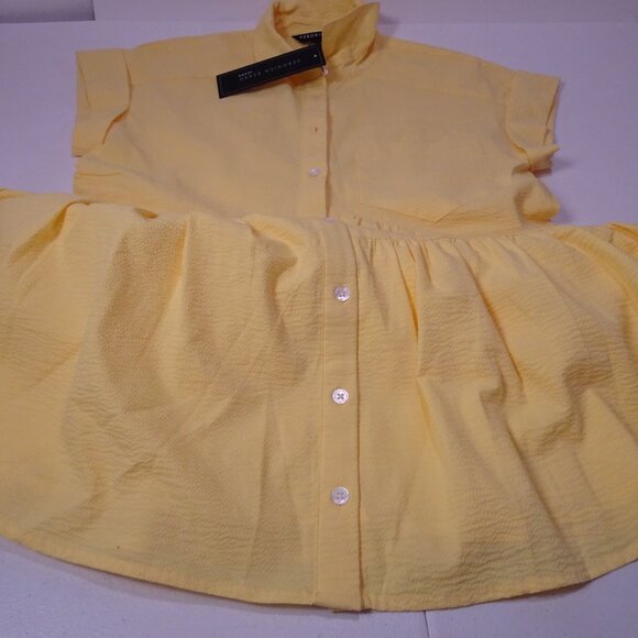 VERONICA BEARD Harrow tiered cotton-blend seersucker mini shirt dress NWT 398 XS - Picture 9 of 10